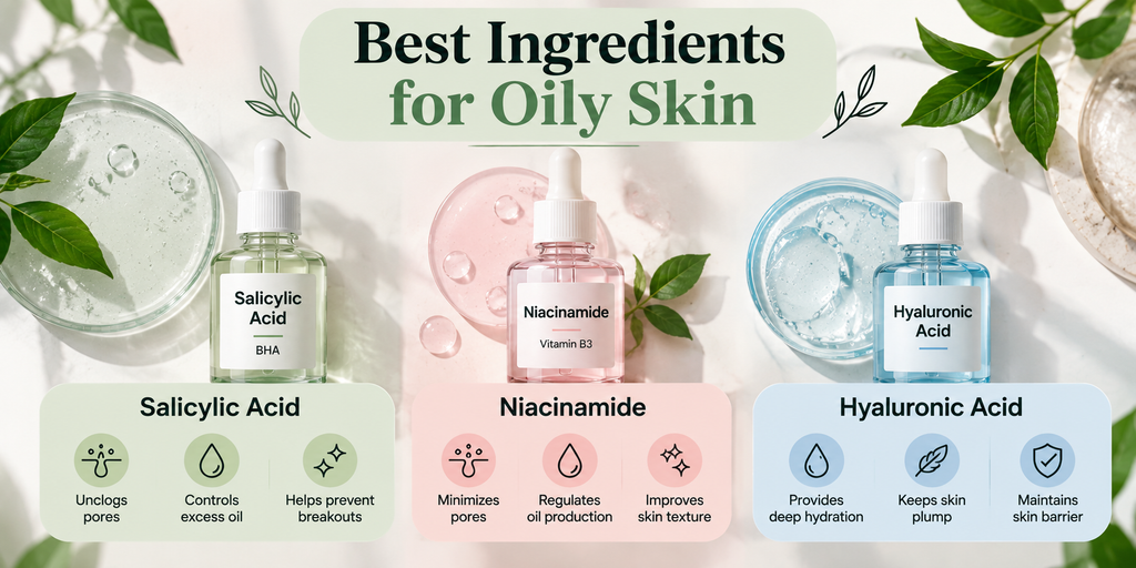 Skincare Routine for Oily Skin: Complete Morning & Night Guide best skincare ingredients for oily skin