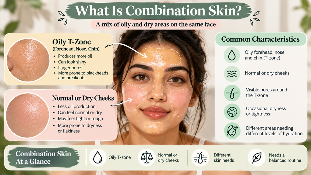 Skincare Routine for Combination Skin: Complete Morning & Night Guide combination skin oily t zone, dry cheeks