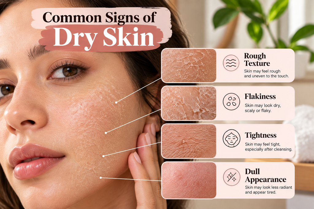 common signs of dry skin