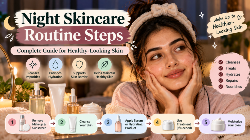 Night Skincare Routine Steps: Complete Guide for Healthy-Looking Skin night skincare routine guide