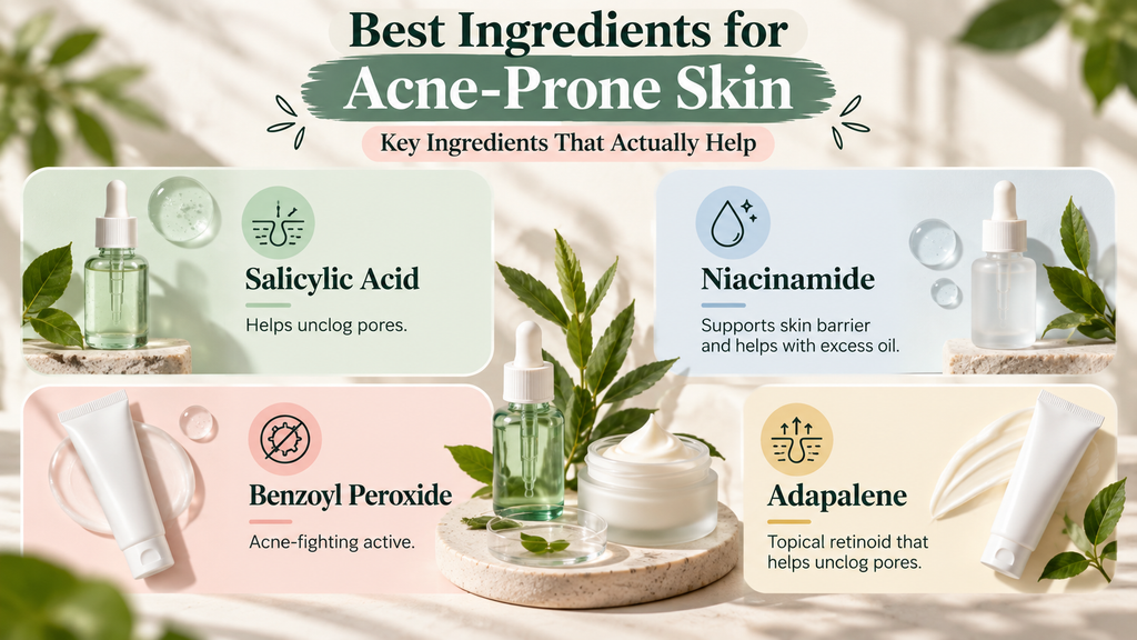 Skincare Routine for Acne-Prone Skin: Complete Morning & Night Guide skincare ingredients for acne prone skin